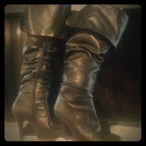 Pat lether over knee boots brand made by forever